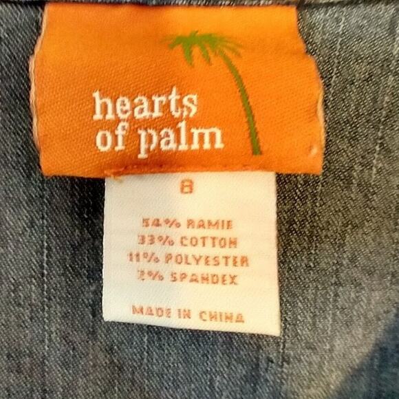 Vtg 90s Hearts of Palm Women’s Denim Vest Sz 8 Embroidered Floral Indie Western - Picture 5 of 9